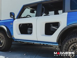 Ford Bronco Halo Doors - Anderson Composites - 4 Door - Fiberglass with Carbon Fiber Inserts - Front Ford Bronco Halo Doors - Anderson Composites - 4 Door - Fiberglass with Carbon Fiber Inserts - Front
